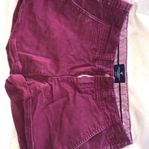 Size 00 American eagle Maroon shorts